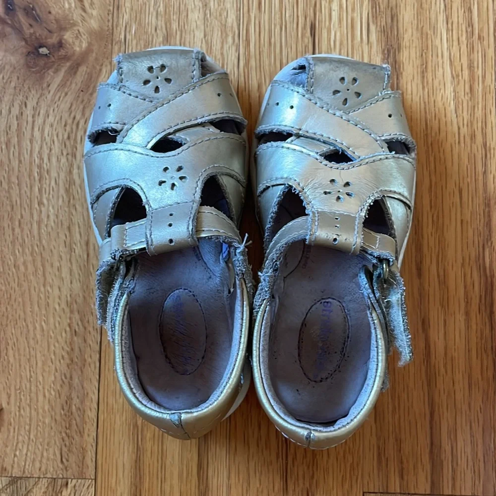 Gold Stride Rite Sandals - Picture 2 of 3